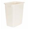 Rubbermaid 21 Quart Traditional Kitchen, Bathroom, and Office Rectangular Plastic Open Wastebasket Trash Can, Bisque (4 Pack) view 2