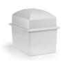 Crowne Vault | Double Urn Vaults for Underground Burial | Holds Two Adult Cremation Urns for Cemetery and Ground Burials | Made in The USA (Marquis, Granite Grey) view 1