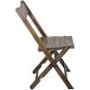 2-Pack Advantage Slatted Wood Folding Wedding Chair - Antique Black view 3
