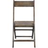 2-Pack Advantage Slatted Wood Folding Wedding Chair - Antique Black view 4