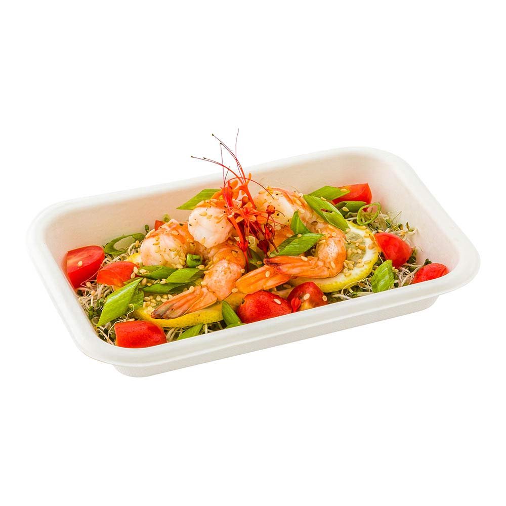 Restaurantware Pulp Tek 26 Ounce Bagasse Plates 100 Grease Impervious Salad Plates - Lids Sold Separately Microwavable White Bagasse Plates Reinforced Rim Sturdy For Salads Or More