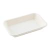 Restaurantware Pulp Tek 26 Ounce Bagasse Plates 100 Grease Impervious Salad Plates - Lids Sold Separately Microwavable White Bagasse Plates Reinforced Rim Sturdy For Salads Or More view 2