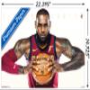 Trends International NBA Cleveland Cavaliers-Lebron James Mount Wall Poster, 14.725" x 22.375", Premium Poster & Mount Bundle view 3