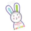 Amscan White Rubber Bunny Bounce Ball Bulk Favor - 54mm (Pack of 1) - Ideal for Parties, Easter & Gifts view 1