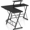 Mr IRONSTONE L Shaped Gaming Desk Corner Computer Desk, Home Office Desks Writing Workstation with Large Monitor Stand, Easy to Assemble (Black,51 Inch) view 4