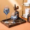 StonePlus Natural Marble Storage Vanity Tray, Cosmetics Jewelery Tray, Kitchen Organizer, Coffee Table Tray (Coffee Net, 11.8L x 7.87W x 1.18H) view 4