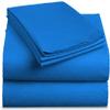 Bedding Castle - Luxurious - 800 Series - Egyptian Cotton - 4PC Bed Sheet Set - ( Flat Sheet + Fitted Sheet 26" Deep Pocket + 2 PC Pillow Cases ) - Fade Resistant - (Twin XL, Royal Blue) view 1