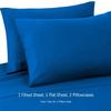 Bedding Castle - Luxurious - 800 Series - Egyptian Cotton - 4PC Bed Sheet Set - ( Flat Sheet + Fitted Sheet 26" Deep Pocket + 2 PC Pillow Cases ) - Fade Resistant - (Twin XL, Royal Blue) view 3