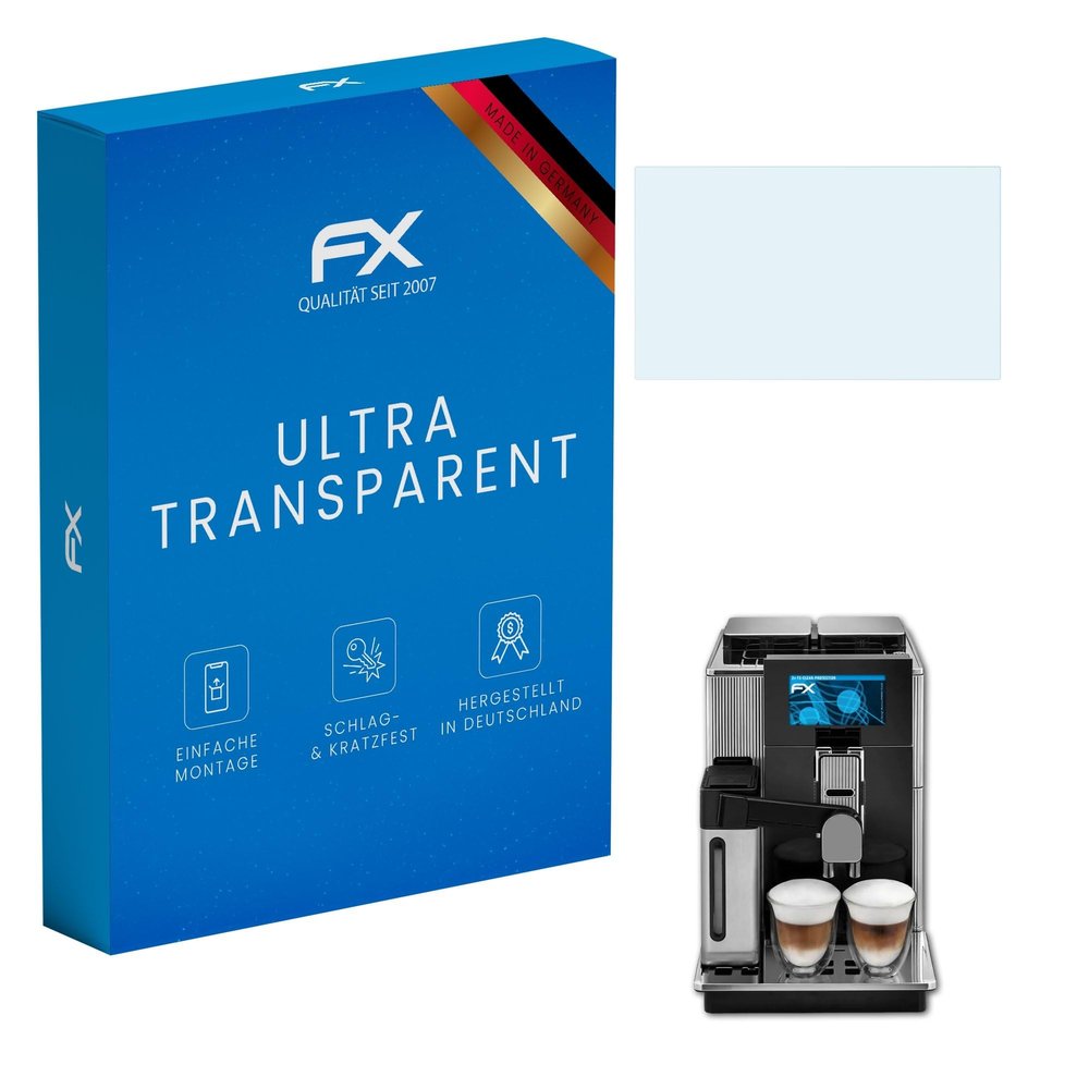 atFoliX Screen Protection Film compatible with DeLonghi Maestosa EPAM960.75.GLM Screen Protector, ultra-clear FX Protective Film (2X)