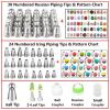 ANSLYQA Russian Piping Tips Set, 166 Pcs with 30 Numbered Russian Tips, 24 Numbered Icing Tips, 1 Ball Tip, 2 Leaf Tips, Pattern Chart, 3 Couplers, 100 Pastry Bags & More for Cake Cupcake Decorating view 2