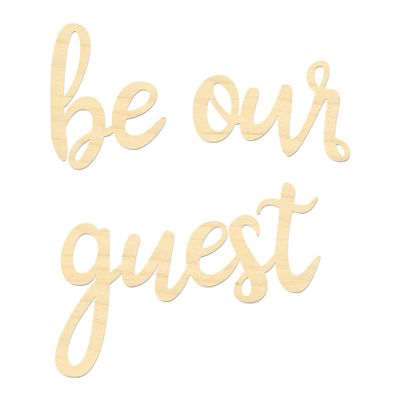 Be Our Guest Sign- Guest Room Sign (XL Set)