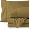 RV LINEN Cotton 600 Thread Count- 4 Pieces Sheet Set King Size, Taupe  Soft Quality 100% Bedding Sheet  Luxury 16 Inch Deep Pocket & Bedding Set with Flat Sheet, Fitted Sheet, 2 Pillow Cases view 1