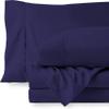 RV LINEN Cotton 600 Thread Count- 4 Pieces Sheet Set King Size, Navy Blue  Soft Quality 100% Bedding Sheet  Luxury 16 Inch Deep Pocket & Bedding Set with Flat Sheet, Fitted Sheet, 2 Pillow Cases view 1