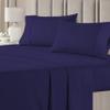 RV LINEN Cotton 600 Thread Count- 4 Pieces Sheet Set King Size, Navy Blue  Soft Quality 100% Bedding Sheet  Luxury 16 Inch Deep Pocket & Bedding Set with Flat Sheet, Fitted Sheet, 2 Pillow Cases view 2