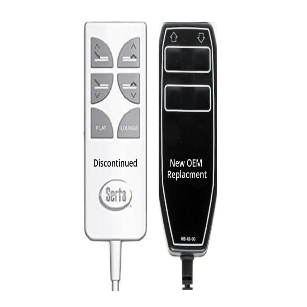 Replacement Remote Compatible with Serta Motion Essentials (Black Value Model) Adjustable Bed