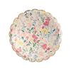Meri Meri Floral Paper Plates (Pack of 8), Floral Disposable Plates for Party, Scalloped Edge, 2 Sizes (Dinner and Side) view 2