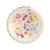 Meri Meri Floral Paper Plates (Pack of 8), Floral Disposable Plates for Party, Scalloped Edge, 2 Sizes (Dinner and Side) view 3