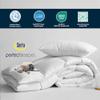 Serta Goose Feather Down Fiber Cotton Comforter King Size - 100% Cotton Duvet Insert - Hotel Luxury Hypoallergenic Bedding Comforter All Season Medium Warmth 106 x 90 Inch White view 2