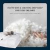 Serta Goose Feather Down Fiber Cotton Comforter King Size - 100% Cotton Duvet Insert - Hotel Luxury Hypoallergenic Bedding Comforter All Season Medium Warmth 106 x 90 Inch White view 3