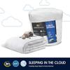 Serta Feather and Down Fiber Pillow Top Mattress Topper Full Size - 233 Thread Count 100% Cotton Mattress Pad Ultra Soft 2-Inch Support Feather Bed-White view 2