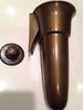 Crypt/Cemetery/Mausoleum Vase 7.75 in - Royal Duchess - (EPOXY) Disc Button Support view 1