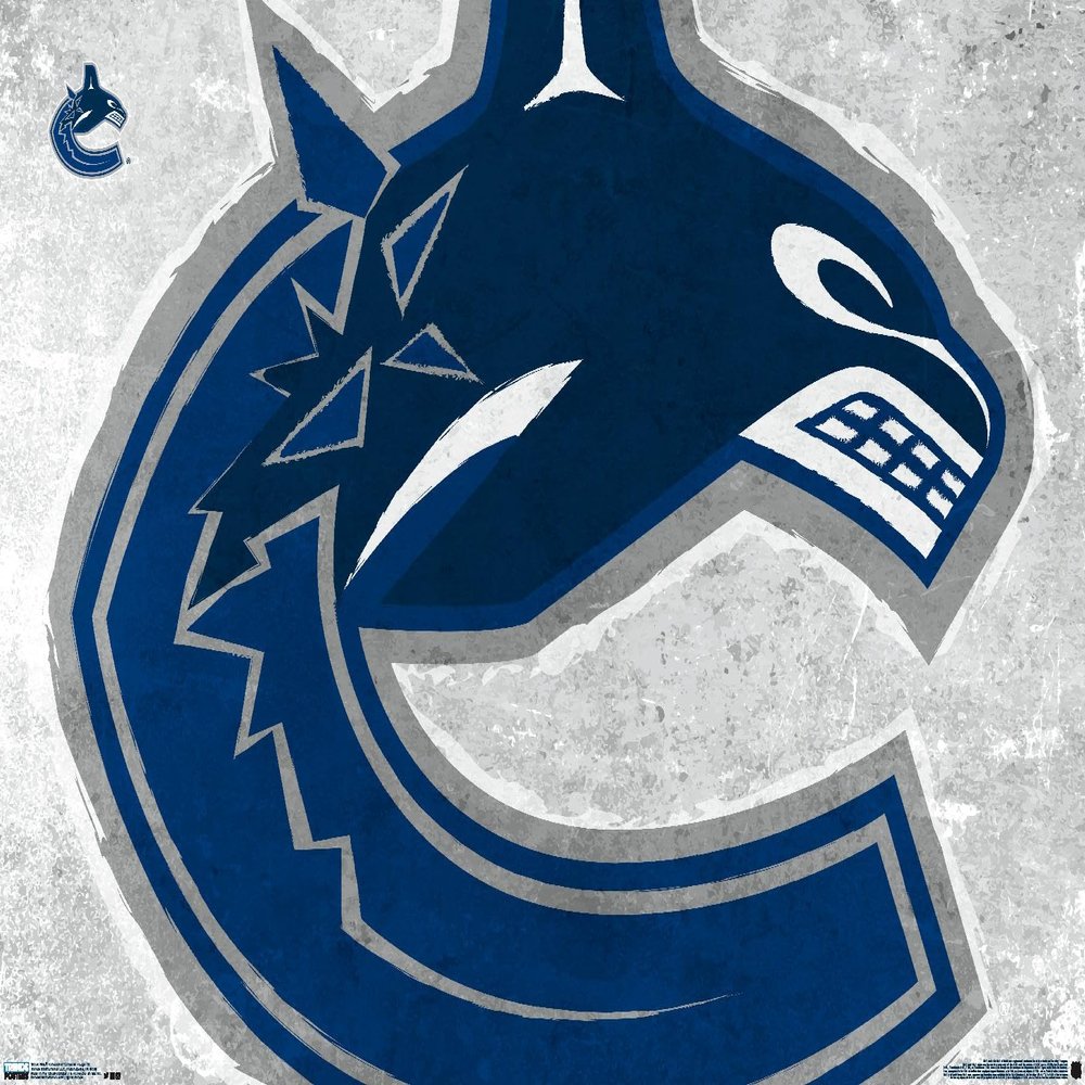 Trends International NHL Vancouver Canucks - Logo 19 Wall Poster, 22.375" x 34", Premium Unframed Version