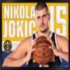 Trends International NBA Denver Nuggets - Nikola Jokic 19 Wall Poster, 22.375" x 34", Black Framed Version view 1