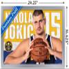Trends International NBA Denver Nuggets - Nikola Jokic 19 Wall Poster, 14.725" x 22.375", Silver Framed Version view 3