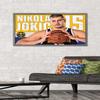 Trends International NBA Denver Nuggets - Nikola Jokic 19 Wall Poster, 22.375" x 34", Barnwood Framed Version view 2