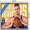 Trends International NBA Denver Nuggets - Nikola Jokic 19 Wall Poster, 22.375" x 34", Barnwood Framed Version view 3