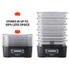 National Presto Nesting Dehydrator Trays Clear 1 Size view 2