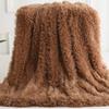 63x79inch Cozy Luxury Faux Fur Throw Blanket Khaki Plush Long Shaggy Super Soft Blanket Flurry Warm Blanket Home Decorative Throw Bed Couch Sofa view 1