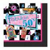 Nostalgic Fabulous 50s Themed Decorations Table Cover Plates Napkins Centerpiece 34 Piece Bundle Great for Sock Hop, Soda Shop, 1950s, Dance Diner Parties view 4