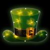 Northlight 12.5" LED Lighted Irish St. Patrick's Day Leprechaun Hat Window Silhouette with Timer view 2