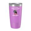 BeeTeeStore Mother's Day Great Dane Mom Cup - Just a Mom Busy Raising - 20oz Light Purple Tea, Coffee Tumbler view 1