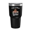 Mother's Day Welder's Mom Cup - Just a Mom Who Raised - 30oz Black Tea, Coffee Tumbler view 1