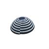 African Basket | Rwanda Basket | Woven Basket Black & White - 12" x 3" view 2