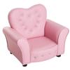 Tufted Upholstered Princess Chair for Kids Pink Glam Plastic Cushioned Seat view 3