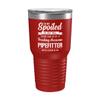 BeeTeeStore Funny Pipefitter's Wife, Girlfriend Cup - Not Spoiled - 30oz Red Tea, Coffee Tumbler view 1