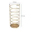 GUOYANHOME Umbrella Rackss Metal Umbrella Stand, Art Umbrella Bucket with Drip Tray, Multifunctional Storage Rack at Doorway, Gold, 3 Models (Size : 28x61cm) view 2