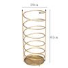 GUOYANHOME Umbrella Rackss Metal Umbrella Stand, Art Umbrella Bucket with Drip Tray, Multifunctional Storage Rack at Doorway, Gold, 3 Models (Size : 20x61cm) view 2