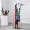 GUOYANHOME Umbrella Rackss Metal Umbrella Stand, Art Umbrella Bucket with Drip Tray, Multifunctional Storage Rack at Doorway, Gold, 3 Models (Size : 20x61cm) view 4