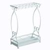 GUOYANHOME Umbrella Rackss Hotel Umbrella Stand, Metal Umbrella Holder with Moving Drip Pan, Golf Club-Crutch Stand in Foyer Hallway, 3 Colors (Color : White) view 1