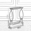 GUOYANHOME Umbrella Rackss Hotel Umbrella Stand, Metal Umbrella Holder with Moving Drip Pan, Golf Club-Crutch Stand in Foyer Hallway, 3 Colors (Color : White) view 2