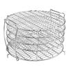 M V VOIMAKAS Dehydrator Rack for Ninja Foodi 6.5 & 8 qt, 304 Stainless Steel Dehydrator Stand Five Stackable Layers Grill Racks Accessories for 8 qt Instant Pot Air Fryer view 1