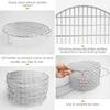 M V VOIMAKAS Dehydrator Rack for Ninja Foodi 6.5 & 8 qt, 304 Stainless Steel Dehydrator Stand Five Stackable Layers Grill Racks Accessories for 8 qt Instant Pot Air Fryer view 3