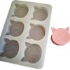 6 Grid Cute Cat Shaped Fondant Silicone Cake Mold Craft Chocolate Baking Cake Decor Kitchen Pastry Tool DIY Handmade Soap Mold view 3