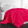 1-Pc Comforter Full 82x86 Size 1-Pc Comforter 100% Egyptian Cotton, 600 Thread Count (200 GSM Micro Fill Diamond Box Stitched) - Machine Washable, Hot Pink Solid view 1