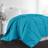 1-Pc Comforter Twin-XL 68x92 Size1-Pc Comforter 100% Egyptian Cotton, 600 Thread Count (200 GSM Micro Fill Diamond Box Stitched) - Machine Washable, Turquoise Solid view 1