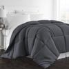 1-Pc Comforter Twin-XL 68x92 Size1-Pc Comforter 100% Egyptian Cotton, 600 Thread Count (200 GSM Micro Fill Diamond Box Stitched) - Machine Washable, Elephant Grey Solid view 1